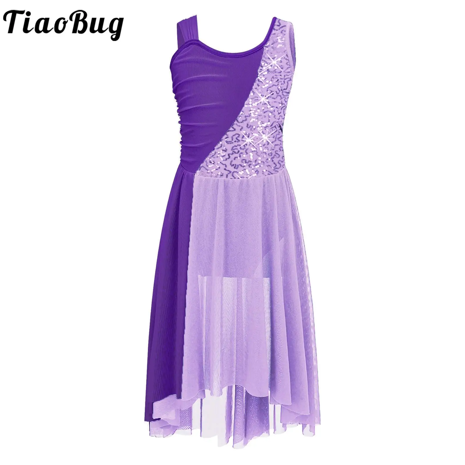 Kids Girls Lyrical Dance Dress Sleeveless Sequins Ballet Gymnastic Leotard Dresses Modern Contemporary Performance Dancewear
Kids Girls Lyrical Dance Dress Sleeveless Sequins Ballet Gymnastic Leotard Dresses Modern Contemporary Performance Dancewear