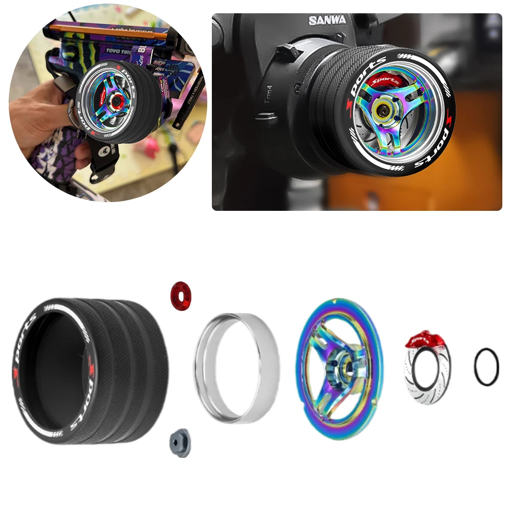 Remote Control Handwheel RC Transmitter Steering Wheel RC Remote Control Metal Handwheel for FLYSKY NB4 Series RC Remote Control
Remote Control Handwheel RC Transmitter Steering Wheel RC Remote Control Metal Handwheel for FLYSKY NB4 Series RC Remote Control