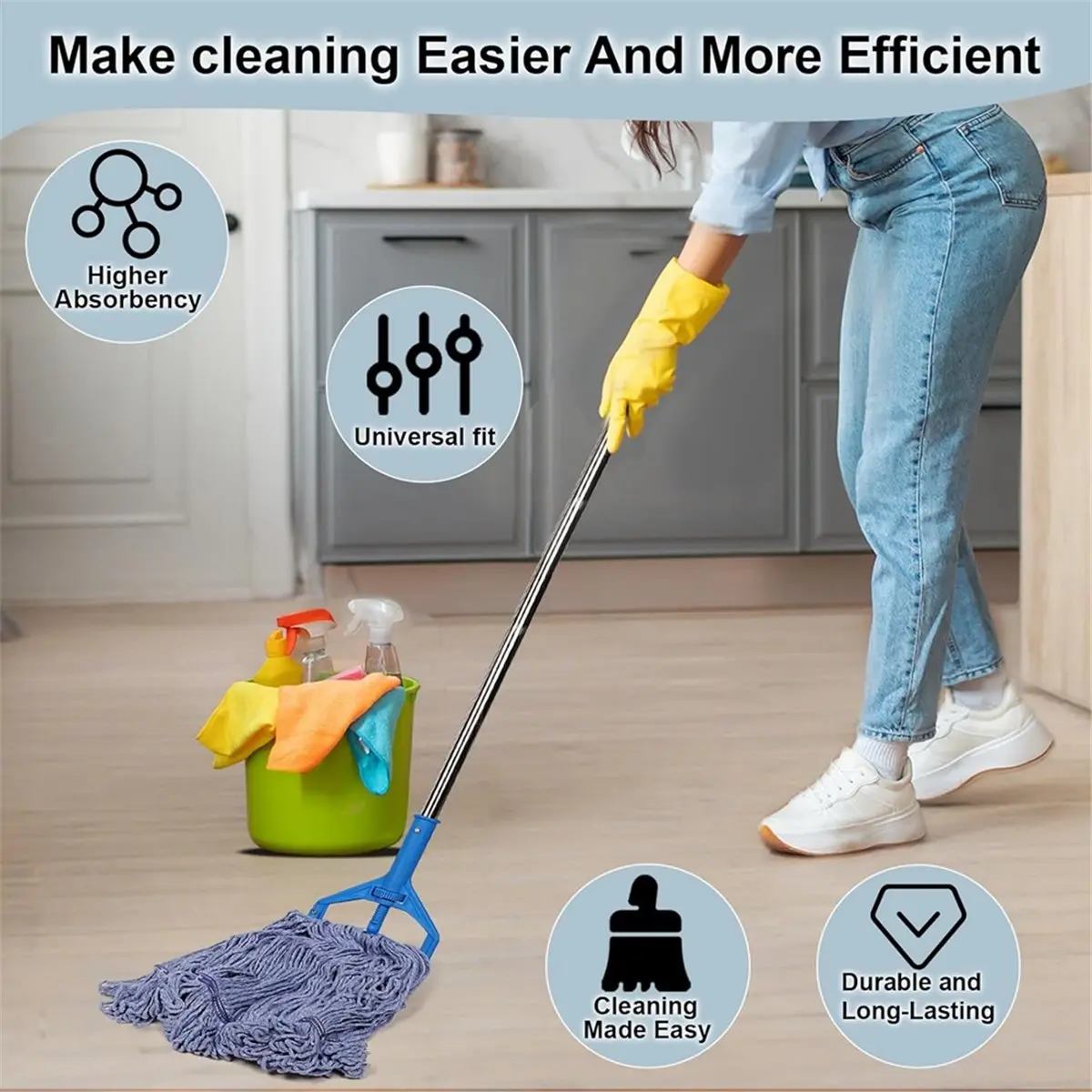 Сменные насадки для швабры для тяжелых условий эксплуатации, насадка для швабры для рекламы, используется для дома, офиса и кухни, моющаяся
Сменные насадки для швабры для тяжелых условий эксплуатации, насадка для швабры для рекламы, используется для дома, офиса и кухни, моющаяся