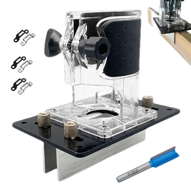 Woodworking Router Bracket 2 In 1 Mortising Jig Multifunctional Slotting Bracket For Cabinet Door Furniture Panel Connections
Woodworking Router Bracket 2 In 1 Mortising Jig Multifunctional Slotting Bracket For Cabinet Door Furniture Panel Connections