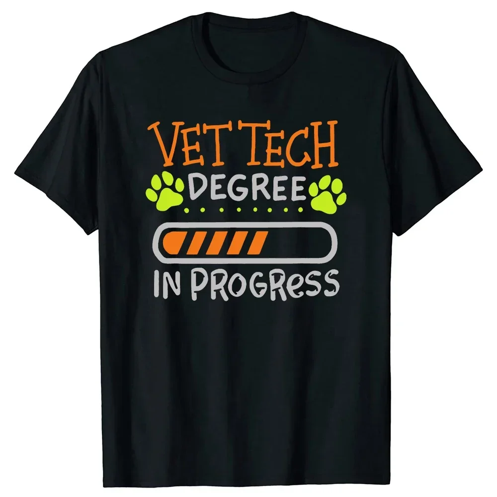 Vet Tech Degree in Progress Student Veterinary Technician Graphic T-Shirt Basic Crewneck Cotton T-shirt
Vet Tech Degree in Progress Student Veterinary Technician Graphic T-Shirt Basic Crewneck Cotton T-shirt