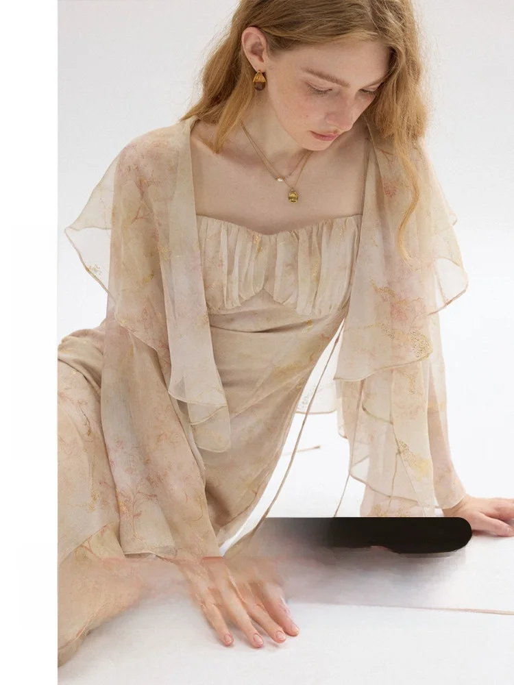 since Then Advanced Chiffon irt Lace Trim Cover up Dr Thin Women Outerwear Summer Long Sve round Ne Regular Length
since Then Advanced Chiffon irt Lace Trim Cover up Dr Thin Women Outerwear Summer Long Sve round Ne Regular Length