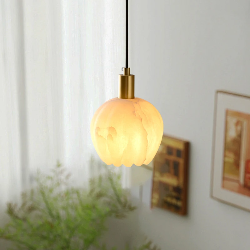Spanish Alabaster Marble Pendant Light With Flower Shade Modern Pendant lamp For Bedroom Restaurant Kitchen Island Ceiling light
Spanish Alabaster Marble Pendant Light With Flower Shade Modern Pendant lamp For Bedroom Restaurant Kitchen Island Ceiling light