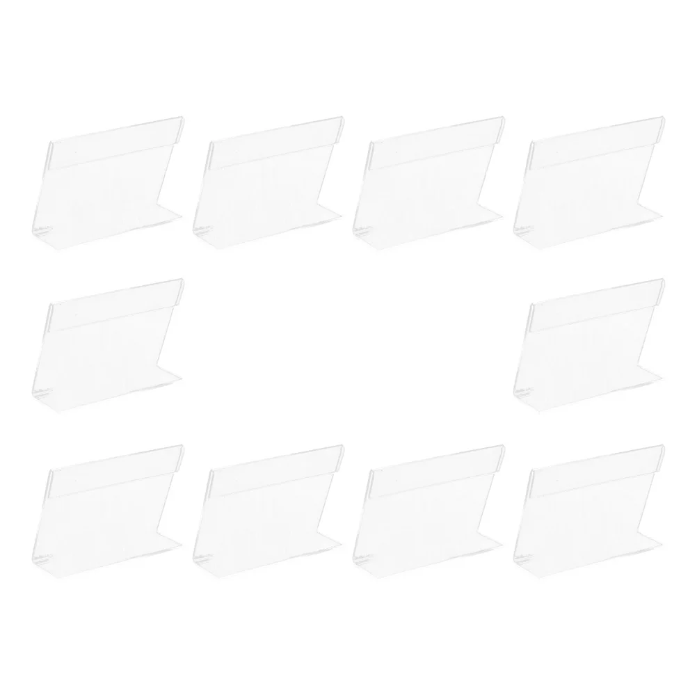 10 Pcs Acrylic Price Tag Sign Holder 4x2cm Wear Resistant Stable Display Shelf Food Store Advertising Literature Holder Rack
10 Pcs Acrylic Price Tag Sign Holder 4x2cm Wear Resistant Stable Display Shelf Food Store Advertising Literature Holder Rack