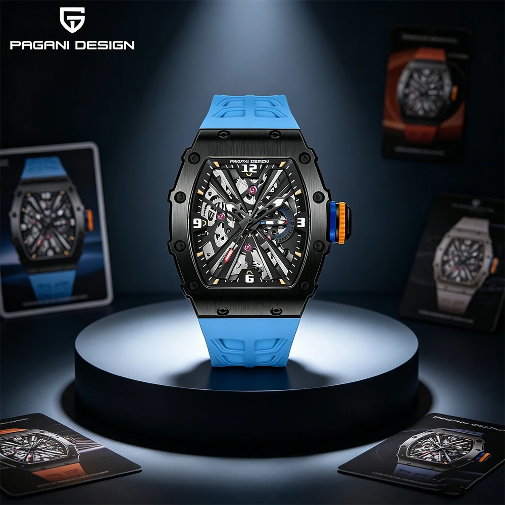PAGANI DESIGN Luxury Hollowed Men Watches VH65 Tonneau Skeleton Chronograph Casual Watch Sapphire Waterproof Sports Watch
PAGANI DESIGN Luxury Hollowed Men Watches VH65 Tonneau Skeleton Chronograph Casual Watch Sapphire Waterproof Sports Watch