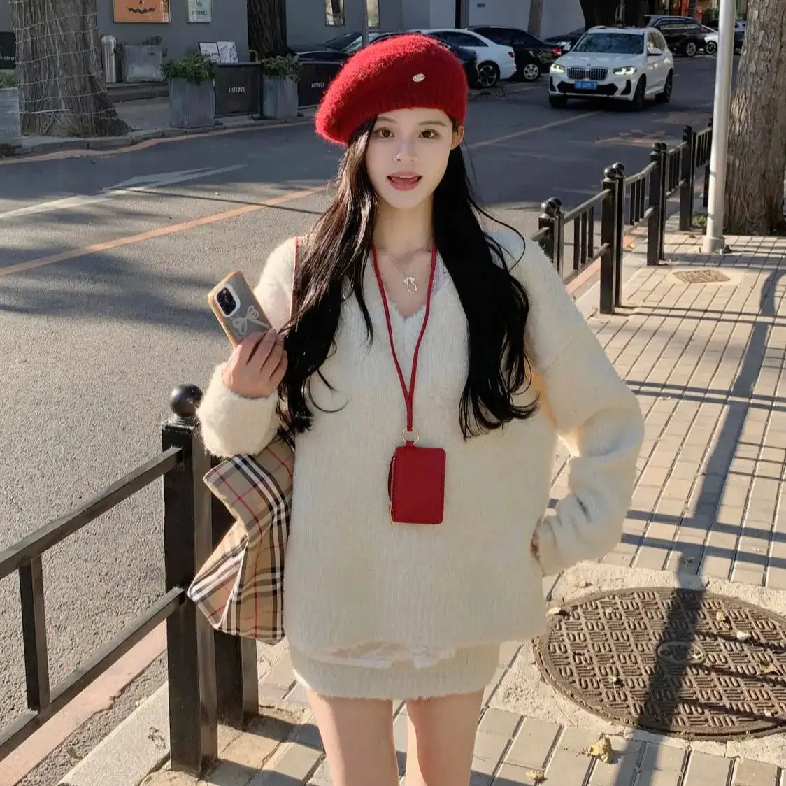 One-Piece/Three-Piece Set Plush V-Neck Top Hip-Covering Skirt Lace Shirt Gentle Style Women 2024 Autumn New Apricot Suit
One-Piece/Three-Piece Set Plush V-Neck Top Hip-Covering Skirt Lace Shirt Gentle Style Women 2024 Autumn New Apricot Suit