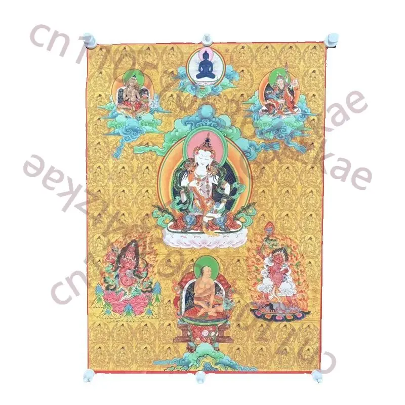 Tibetan Buddhism Vajrasattva Dorje Sempa Silk Tangka Fine Art - Handmade Old Buddhist Wall Hanging Decorations for Home Decor
Tibetan Buddhism Vajrasattva Dorje Sempa Silk Tangka Fine Art - Handmade Old Buddhist Wall Hanging Decorations for Home Decor