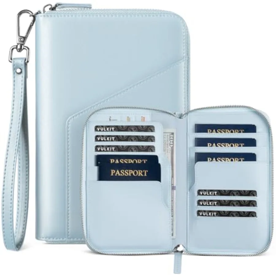 Family Passport Holder for 4 Passports - RFID Blocking Travel Wallet Holds Up to 5, Organizer with 4 Slots for Cards and SIM, S
Family Passport Holder for 4 Passports - RFID Blocking Travel Wallet Holds Up to 5, Organizer with 4 Slots for Cards and SIM, S