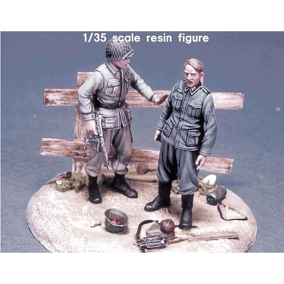 1/35 resin unpainted model kit, American Airborne Division German Prisoner of War (with base) unassembled and unpainted GK,1523R
1/35 resin unpainted model kit, American Airborne Division German Prisoner of War (with base) unassembled and unpainted GK,1523R