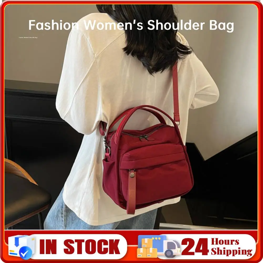 Модная женская повседневная сумка через плечо из ткани Оксфорд, повседневная сумка-тоут с несколькими карманами для ежедневных поездок на работу (винно-красный)
Модная женская повседневная сумка через плечо из ткани Оксфорд, повседневная сумка-тоут с несколькими карманами для ежедневных поездок на работу (винно-красный)