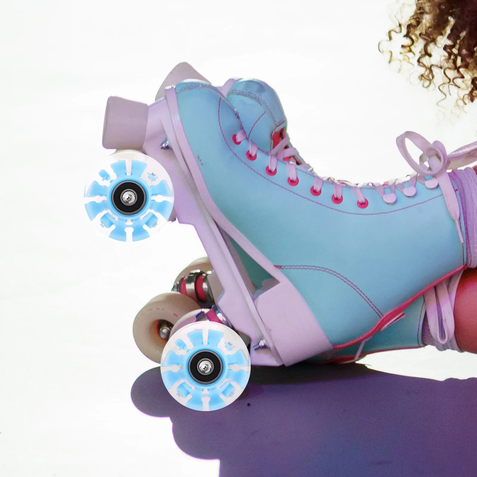 4Pcs Light Up Roller Skate Wheels PU High Rebound Luminous Skating Wheels for Rough Surfaces Parks Sidewalks Skating Rink
4Pcs Light Up Roller Skate Wheels PU High Rebound Luminous Skating Wheels for Rough Surfaces Parks Sidewalks Skating Rink