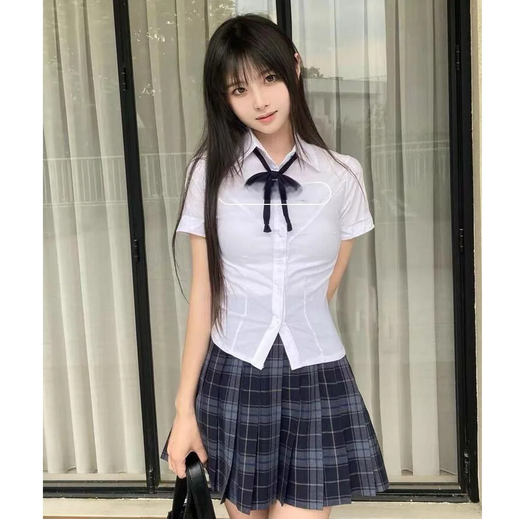 Slimming ort Sve orm irt for plus Size Women College Sle Summer New JK Skirt Set Casual Faion Four Seasons
Slimming ort Sve orm irt for plus Size Women College Sle Summer New JK Skirt Set Casual Faion Four Seasons