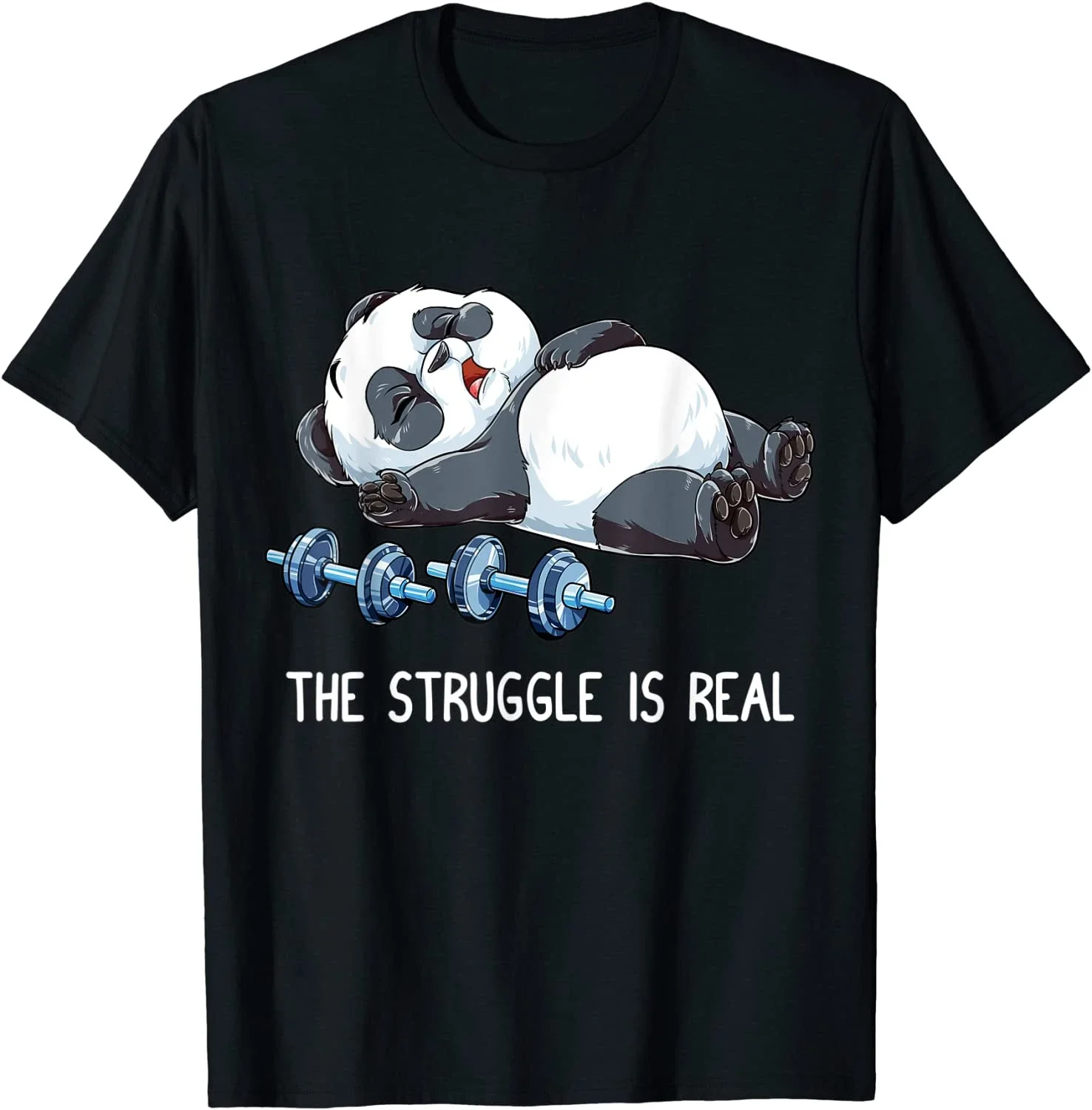 Panda The Struggle Is Real Тяжелая атлетика Фитнес Тренажерный зал Забавная летняя хлопковая футболка с круглым вырезом
Panda The Struggle Is Real Тяжелая атлетика Фитнес Тренажерный зал Забавная летняя хлопковая футболка с круглым вырезом