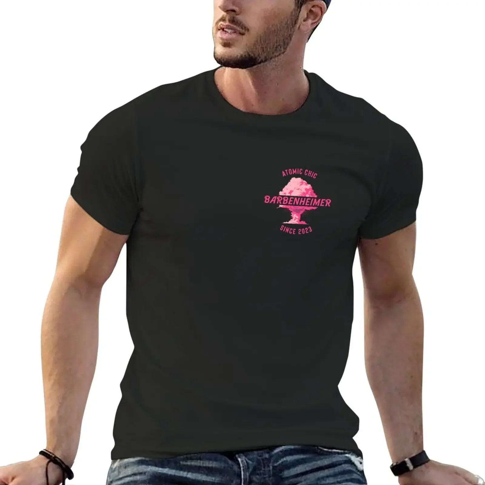 New BARBENHEIMER 2023 LOGO (Discrete) T-Shirt t shirt man T-shirt short mens t shirt
New BARBENHEIMER 2023 LOGO (Discrete) T-Shirt t shirt man T-shirt short mens t shirt