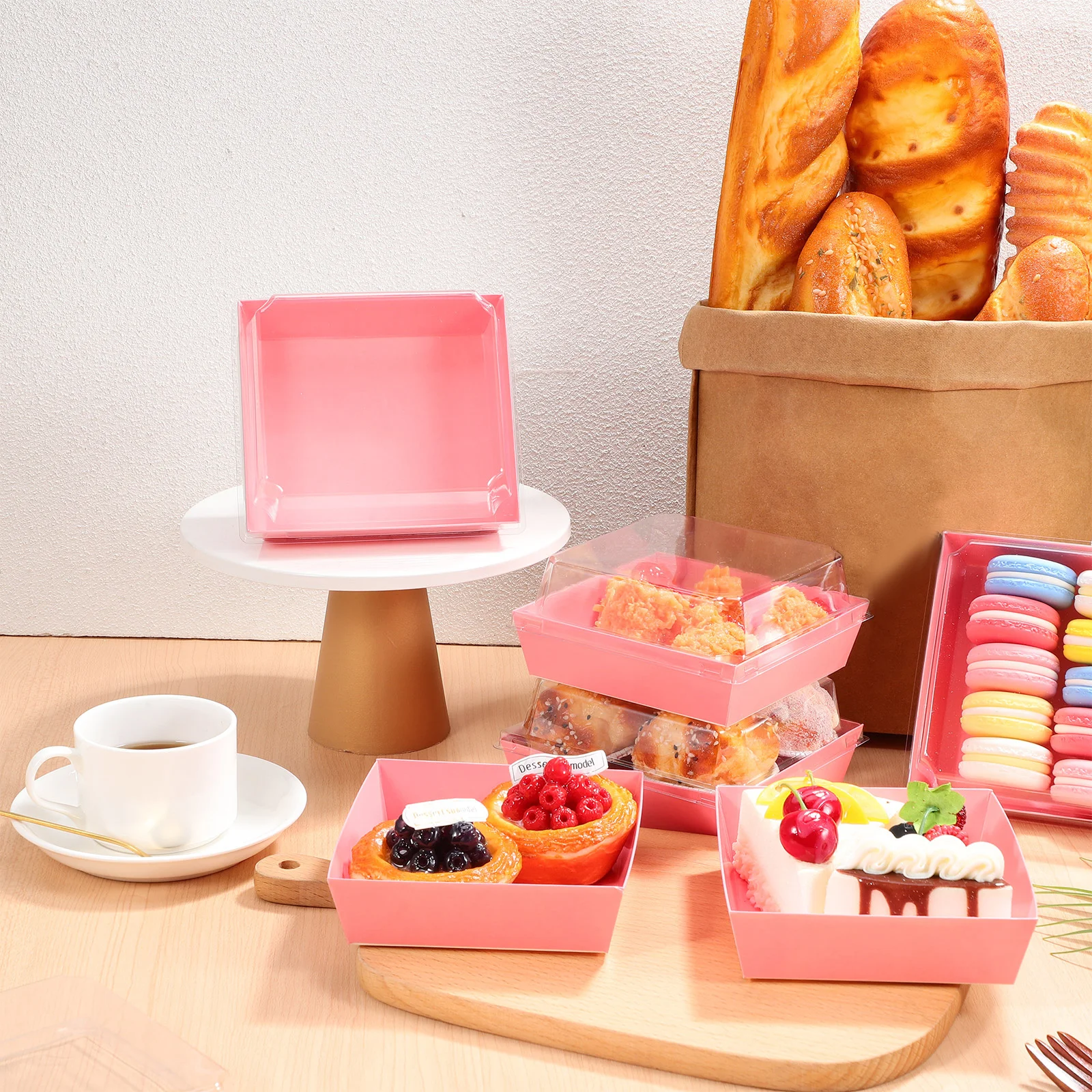50Pcs Bread Boxes Stackable Plastic Cake Containers Square Lid Dessert Box Bakery Supplies Cake Slice Boxes Dessert Box
50Pcs Bread Boxes Stackable Plastic Cake Containers Square Lid Dessert Box Bakery Supplies Cake Slice Boxes Dessert Box