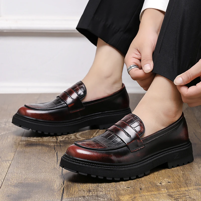 Casual men's loafers Classic British Fashion Styles Trendy Party Outdoor Street Black Daily Plus Size Youth leather shoes
Casual men's loafers Classic British Fashion Styles Trendy Party Outdoor Street Black Daily Plus Size Youth leather shoes