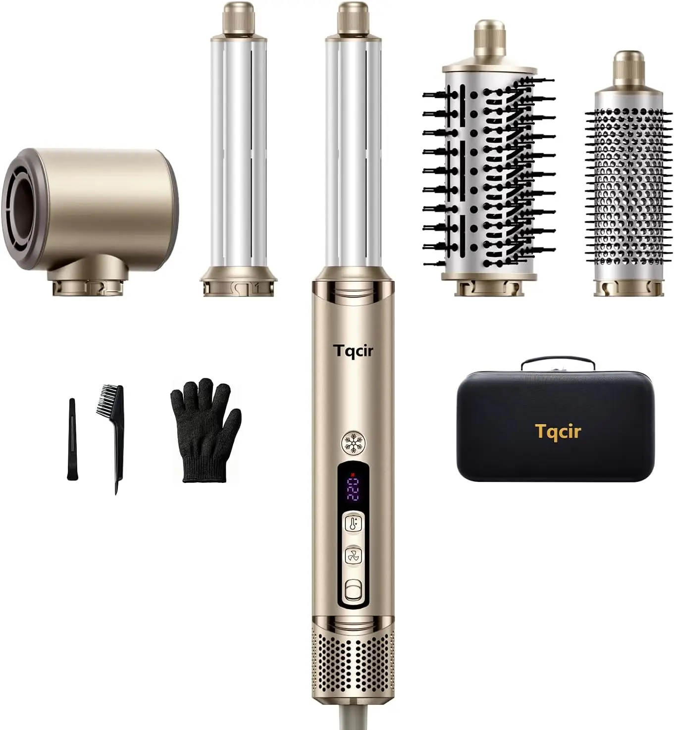 5-in-1 Hot Air Styler with Auto-Wrap Curlers, Fast Drying for Curls and Straightening, No Heat Damage, Storage Case Gift
5-in-1 Hot Air Styler with Auto-Wrap Curlers, Fast Drying for Curls and Straightening, No Heat Damage, Storage Case Gift