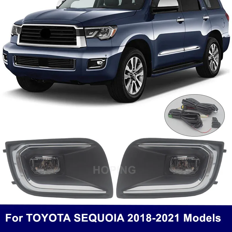 Car LED Fog Light Set For Toyota Sequoia 2018 2019 2020 2021 Upgrade additional Fog Lamp Cover With wires switch Kit
Car LED Fog Light Set For Toyota Sequoia 2018 2019 2020 2021 Upgrade additional Fog Lamp Cover With wires switch Kit