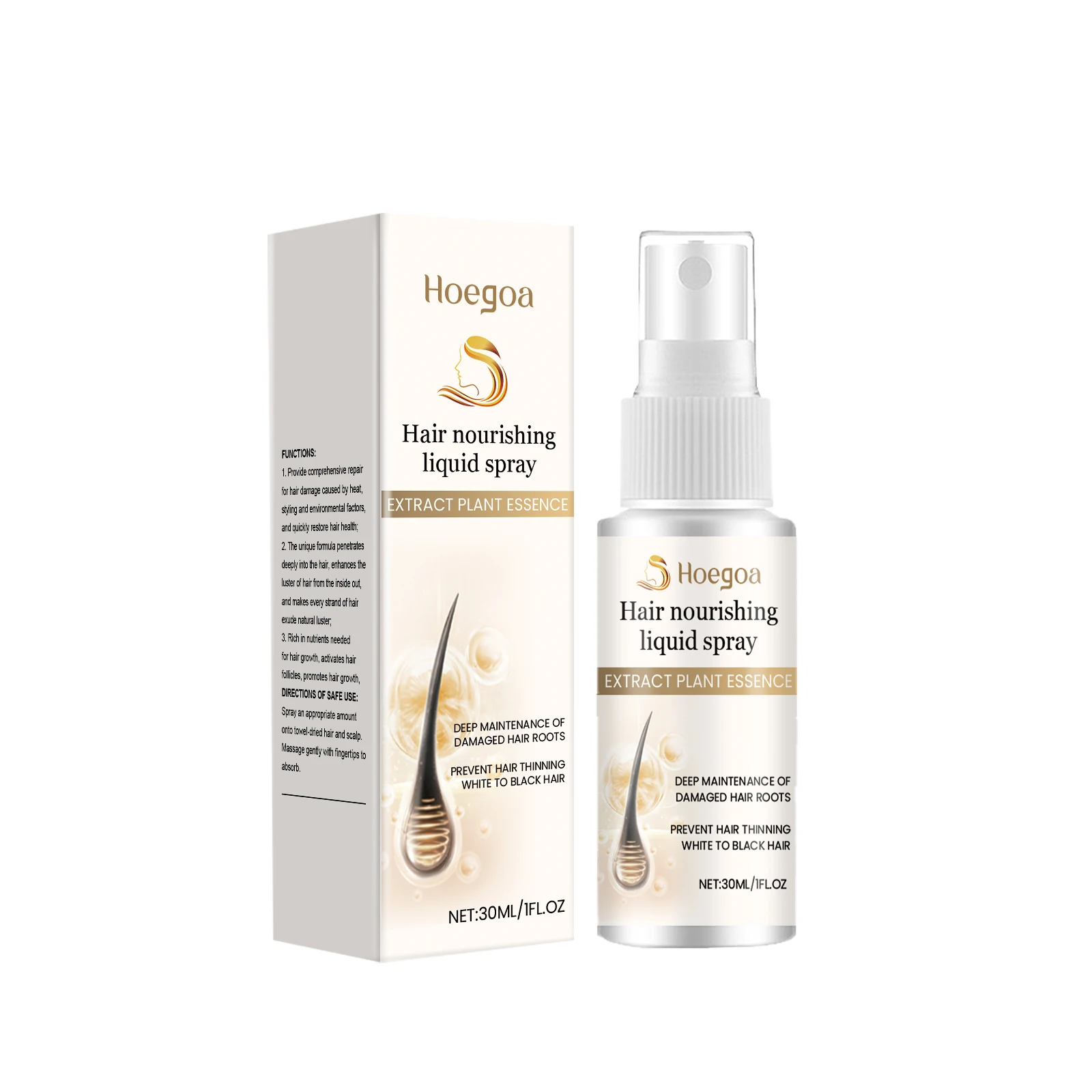 Hoegoa Hair Care Spray Nourishes Frizzy Hair Softens Hair Massages Scalp Moisturizes Hair Care Essential Oil 1pcs
Hoegoa Hair Care Spray Nourishes Frizzy Hair Softens Hair Massages Scalp Moisturizes Hair Care Essential Oil 1pcs
