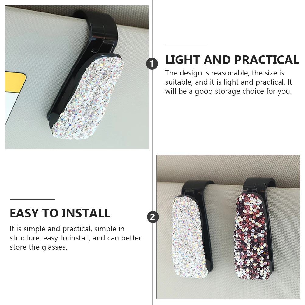 2Pcs Car Glasses Case Plastic Lightweight Durable Simple Practical Design Easy Installation Suitable Size Sunglasses Holder
2Pcs Car Glasses Case Plastic Lightweight Durable Simple Practical Design Easy Installation Suitable Size Sunglasses Holder
