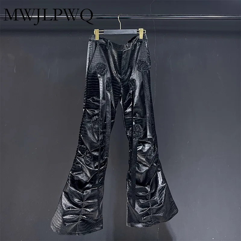 MWJLPWQ Texture Flower Male Flared Trousers High Street Lace Up Niche Design Loose Casual Unisex Pants 2025 Autumn New 010899
MWJLPWQ Texture Flower Male Flared Trousers High Street Lace Up Niche Design Loose Casual Unisex Pants 2025 Autumn New 010899