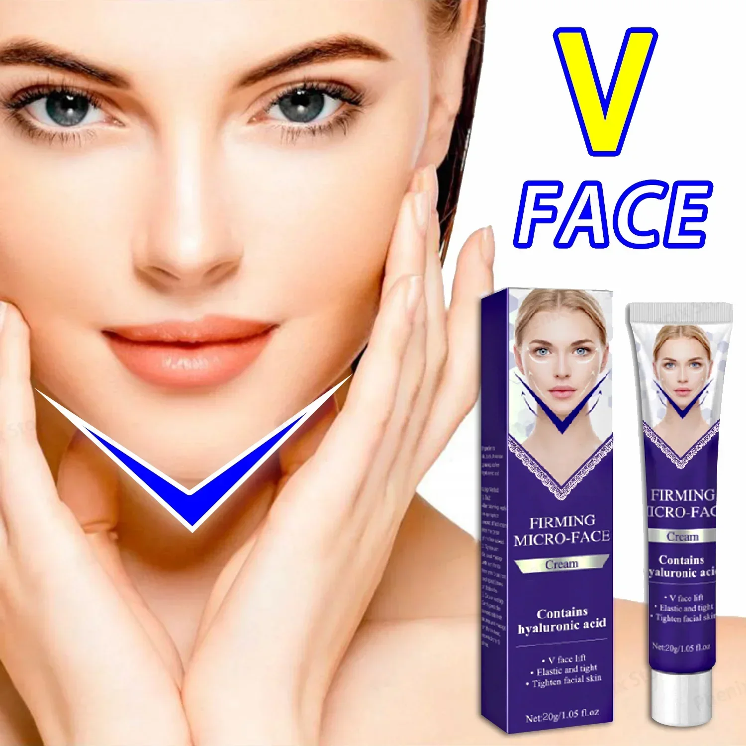 V-Shape Firming Face-lift Slimming Cream Removal Masseter Muscle Double Chin Face Fat Burning Anti-aging Products
V-Shape Firming Face-lift Slimming Cream Removal Masseter Muscle Double Chin Face Fat Burning Anti-aging Products