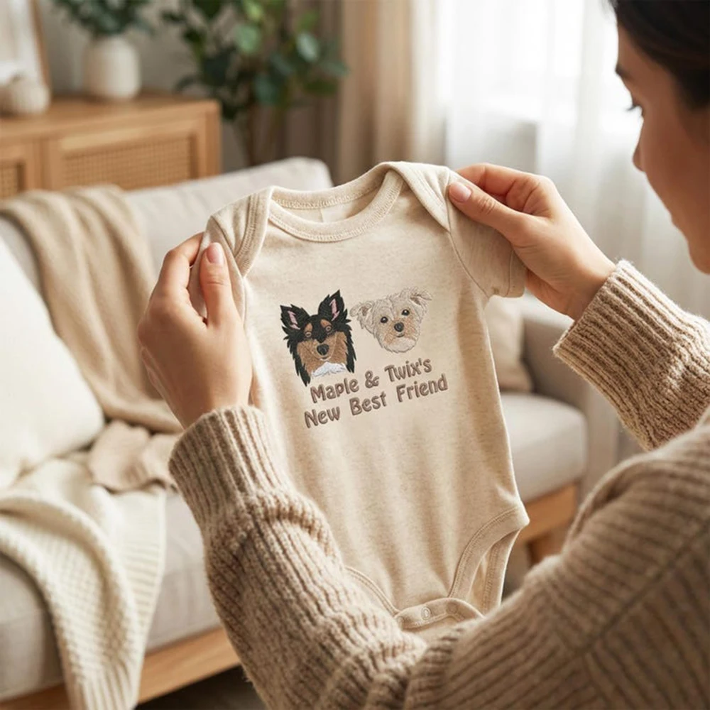 Custom Dog Embroidery Baby Bodysuit Personalized Soft Newborn Outfit Protected By Dog Lover Gifts For Infant Daily Wear
Custom Dog Embroidery Baby Bodysuit Personalized Soft Newborn Outfit Protected By Dog Lover Gifts For Infant Daily Wear