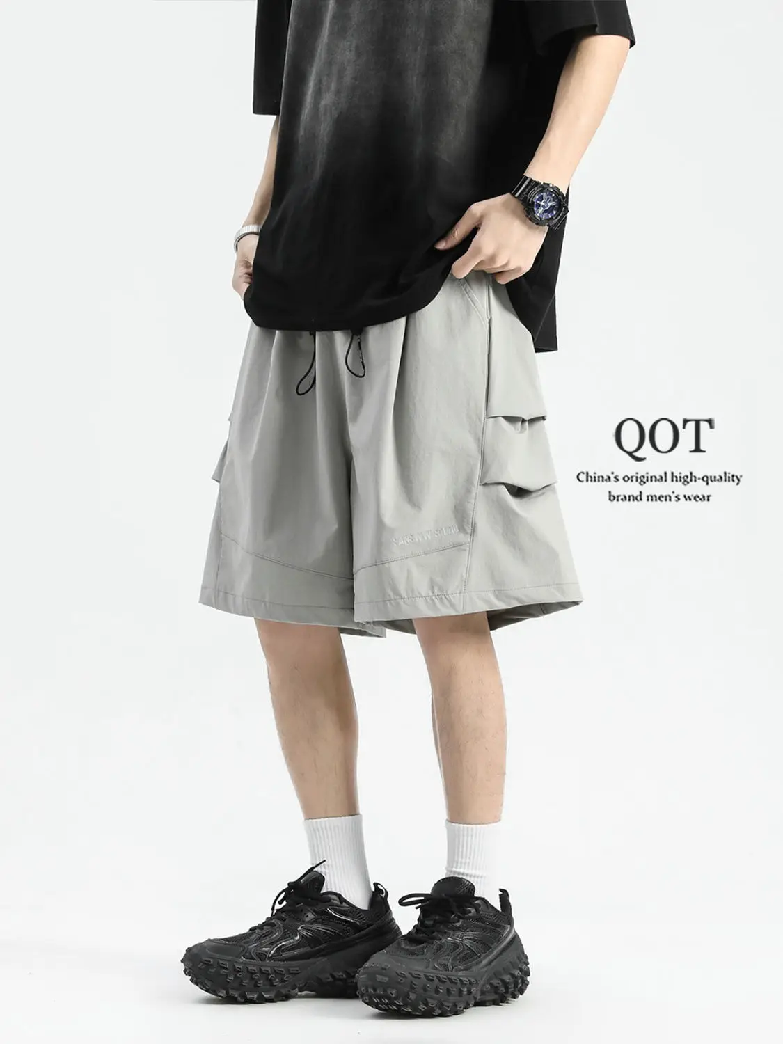 Outdoor Workwear Men Summer Ice Silk Cool Feeling 2025 New Charging Five-point Pants 
Outdoor Workwear Men Summer Ice Silk Cool Feeling 2025 New Charging Five-point Pants