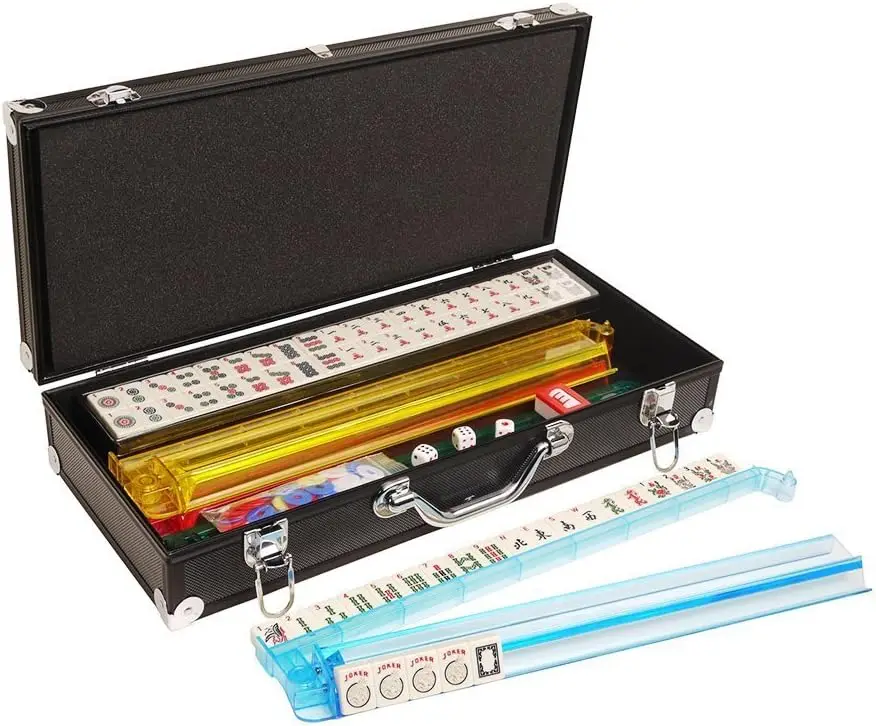Mah Jong Set - 166 Ivory Tiles, 4 Rack/Pushers, Aluminum Case
Mah Jong Set - 166 Ivory Tiles, 4 Rack/Pushers, Aluminum Case