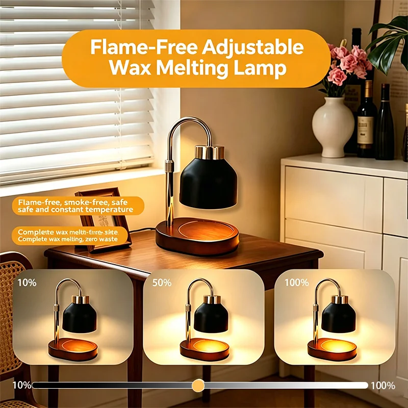 Height Adjustable Dimmable Wax Melt Lamp with Timing Function
Height Adjustable Dimmable Wax Melt Lamp with Timing Function
