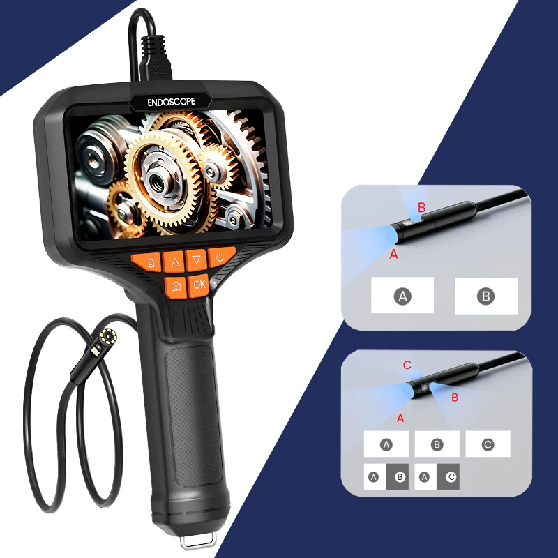5'' IPS Screen Endoscope with 3.9/5.5mm/8mm Probe Camera 1080P HD Detachable Design IP67 Industrial Borescope for Inspection Car
5'' IPS Screen Endoscope with 3.9/5.5mm/8mm Probe Camera 1080P HD Detachable Design IP67 Industrial Borescope for Inspection Car