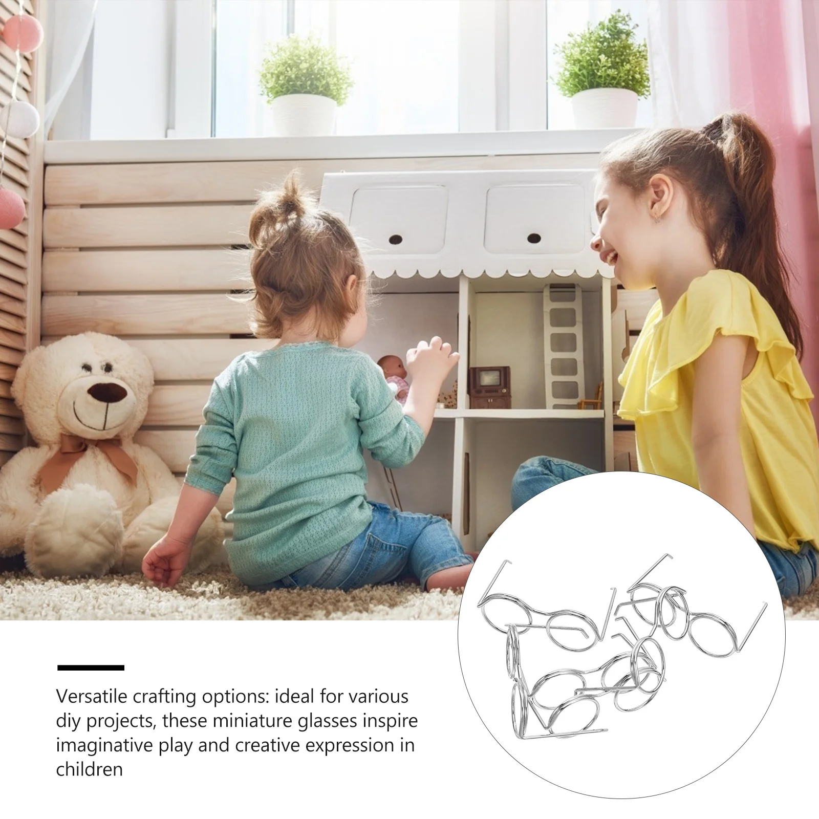 50Pcs Mini Glasses for Dollhouse DIY - Delicate Wire Rim Spectacles for Realistic Decor and Artistic Display Projects
50Pcs Mini Glasses for Dollhouse DIY - Delicate Wire Rim Spectacles for Realistic Decor and Artistic Display Projects