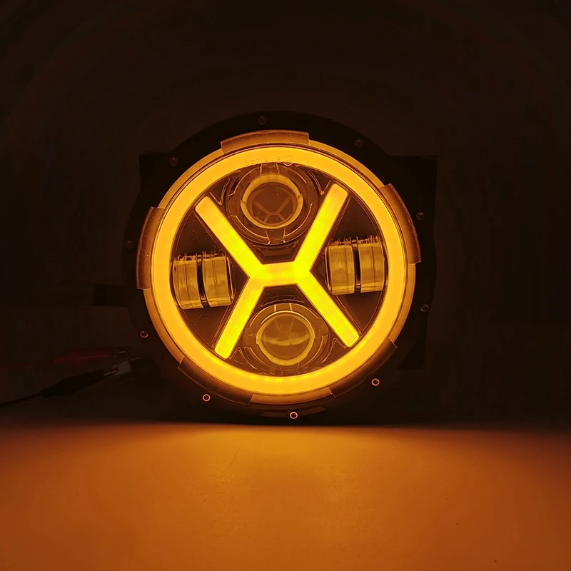 500W 7 Inch Round Angel Eye LED Headlight 30000LM With Hi/Lo DRL Amber Halo Ring For JEEP Wrangler JK TJ LJ
500W 7 Inch Round Angel Eye LED Headlight 30000LM With Hi/Lo DRL Amber Halo Ring For JEEP Wrangler JK TJ LJ