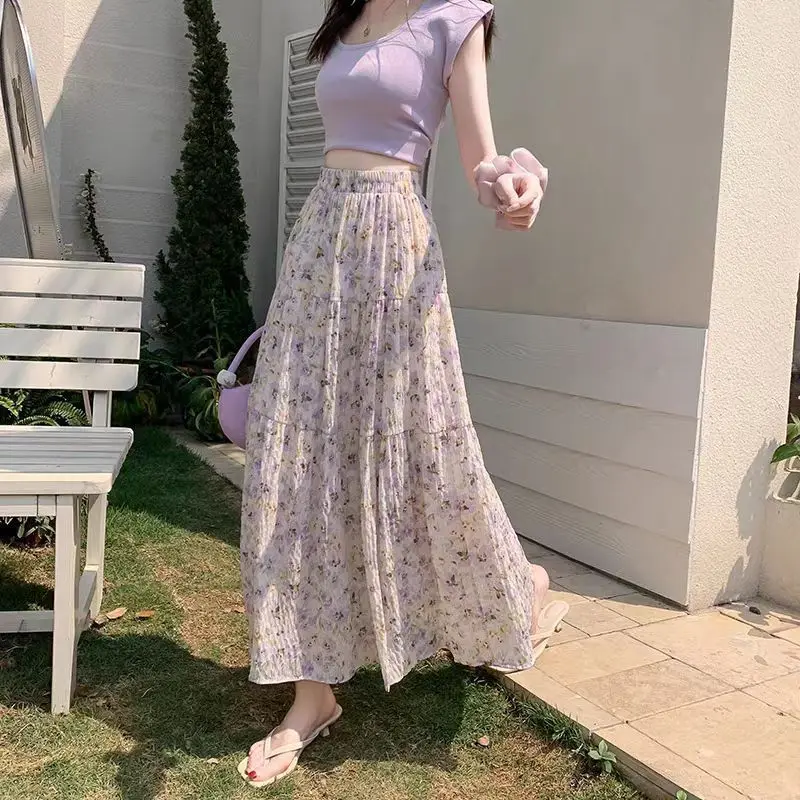 Pleat Woman Skirt Long Floral Pleated High Waist Skirts for Women Clothing Sales Streetwear Stylish Summer 2025 Quality Casual V
Pleat Woman Skirt Long Floral Pleated High Waist Skirts for Women Clothing Sales Streetwear Stylish Summer 2025 Quality Casual V
