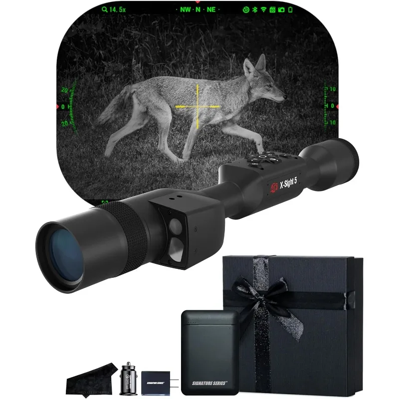 ATN X-Sight 5 Ultra HD 4K+ Smart Day & Night Vision Scope with Built-in Ballistic Calculator | One Shot Zero, Recoil Activated
ATN X-Sight 5 Ultra HD 4K+ Smart Day & Night Vision Scope with Built-in Ballistic Calculator | One Shot Zero, Recoil Activated