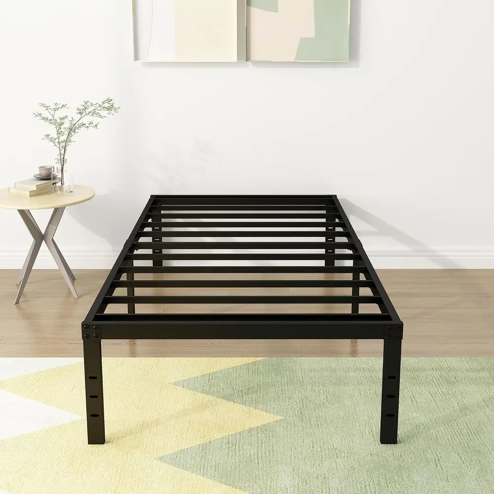 18-дюймовый двуспальный металлический каркас кровати — сверхпрочный, без коробчатой пружины, максимальное хранилище, простая сборка, бесшумный, черный
18-дюймовый двуспальный металлический каркас кровати — сверхпрочный, без коробчатой пружины, максимальное хранилище, простая сборка, бесшумный, черный