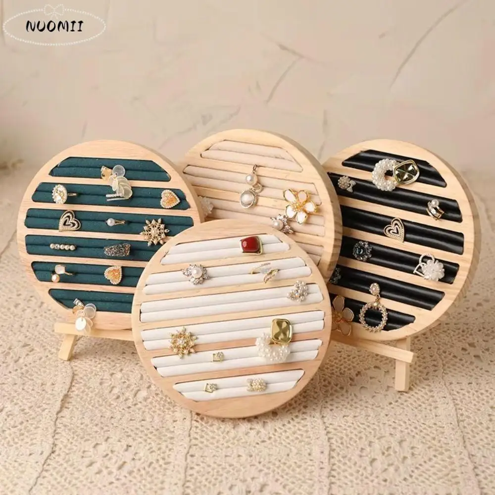 Round Shape Jewelry Display Rack Velvet Lining Storage Tray Ring Earring Holder Display Plate Wooden Jewelry Organizer
Round Shape Jewelry Display Rack Velvet Lining Storage Tray Ring Earring Holder Display Plate Wooden Jewelry Organizer