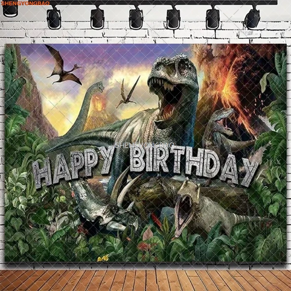 Jurassic Park Dinosaur Birthday Party Background Tropical Jungle Woodland Tyrannosaurus Baby Shower Photography Backdrops RF-05
Jurassic Park Dinosaur Birthday Party Background Tropical Jungle Woodland Tyrannosaurus Baby Shower Photography Backdrops RF-05