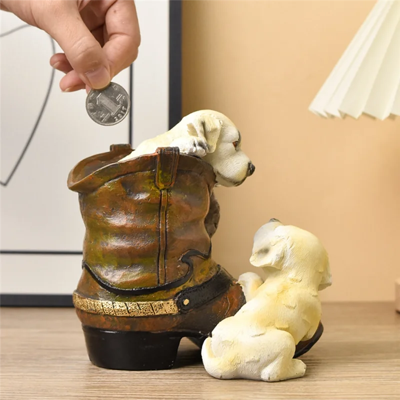 ABKD Piggy Bank Resin Dog Statue Figurine Coin Jar Toy Piggy Bank Desktop Decoration Children's Birthday Gift
ABKD Piggy Bank Resin Dog Statue Figurine Coin Jar Toy Piggy Bank Desktop Decoration Children's Birthday Gift