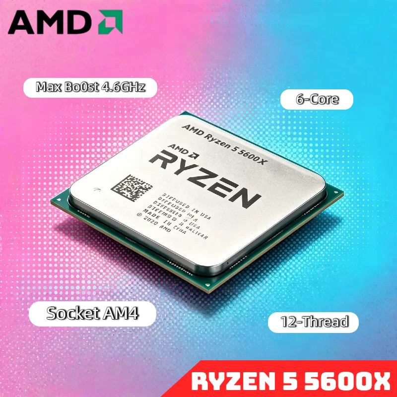 AMD R5 5600X Ryzen 5 5600X 6 Core 12 Thread 4.6GHz CPU Unlocked Desktop Processor Socket AM4 Gaming CPU Tray OEM
AMD R5 5600X Ryzen 5 5600X 6 Core 12 Thread 4.6GHz CPU Unlocked Desktop Processor Socket AM4 Gaming CPU Tray OEM