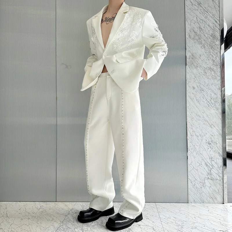 Original Heavy Crtsmanip Pearl Rhinestone Straight Leg Wide Leg Pants Men's Faion Casual Pants West Pants
Original Heavy Crtsmanip Pearl Rhinestone Straight Leg Wide Leg Pants Men's Faion Casual Pants West Pants