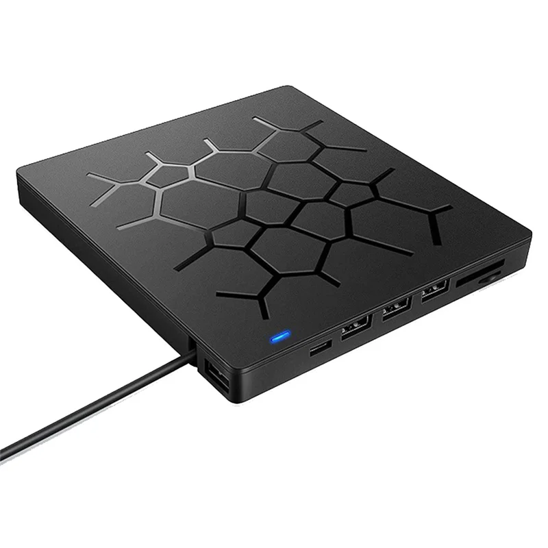 External CD/DVD Drive USB 3.0 Type-C 6 in 1 DVD Drive Player with SD/TF & USB3.0 Optical Drives for PC
External CD/DVD Drive USB 3.0 Type-C 6 in 1 DVD Drive Player with SD/TF & USB3.0 Optical Drives for PC