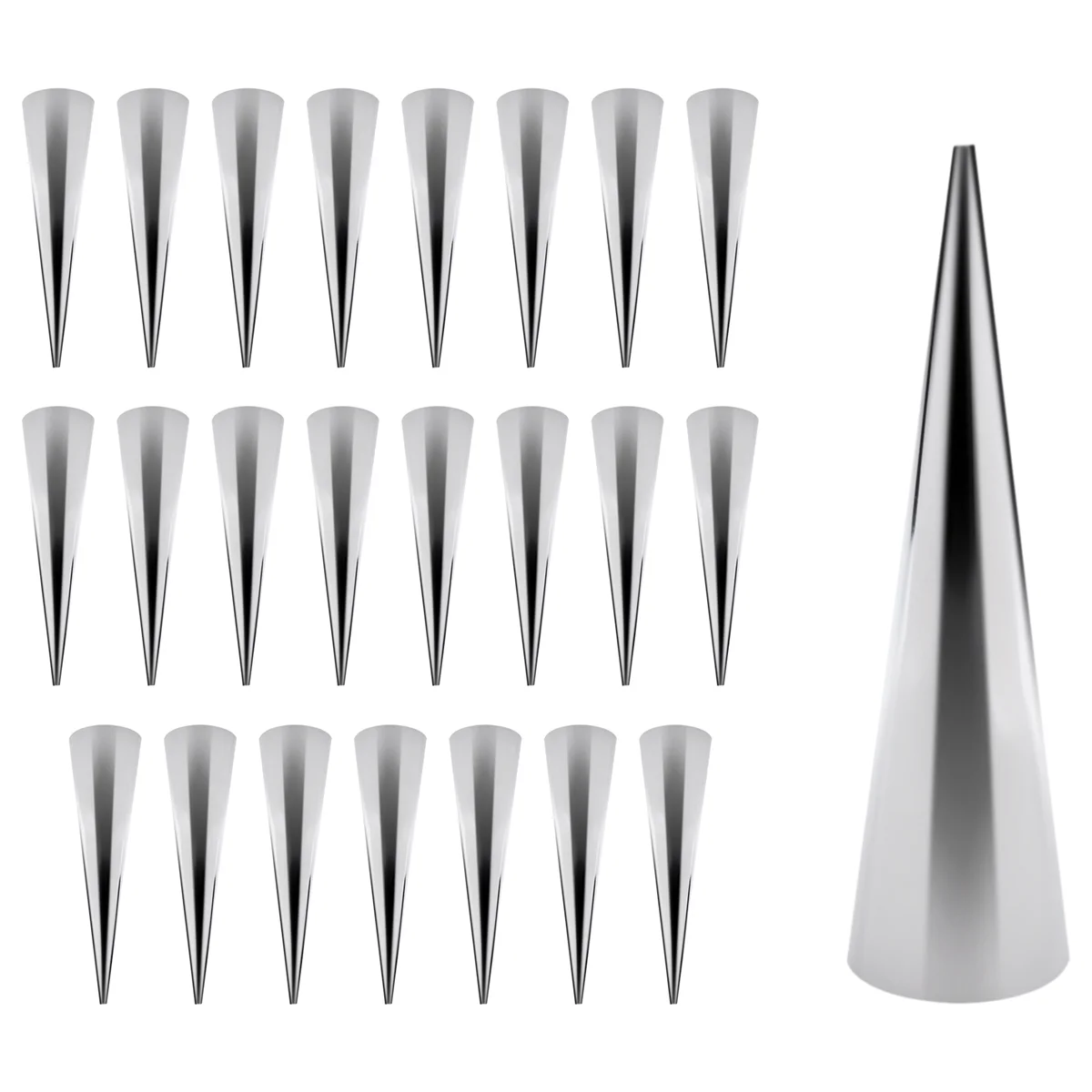 A32P_24PCS Stainless Steel Pastry Cream Horn Molds Conical Tube Cone Pastry Roll Horn Mould Kitchen Baking Coil Tool
A32P_24PCS Stainless Steel Pastry Cream Horn Molds Conical Tube Cone Pastry Roll Horn Mould Kitchen Baking Coil Tool