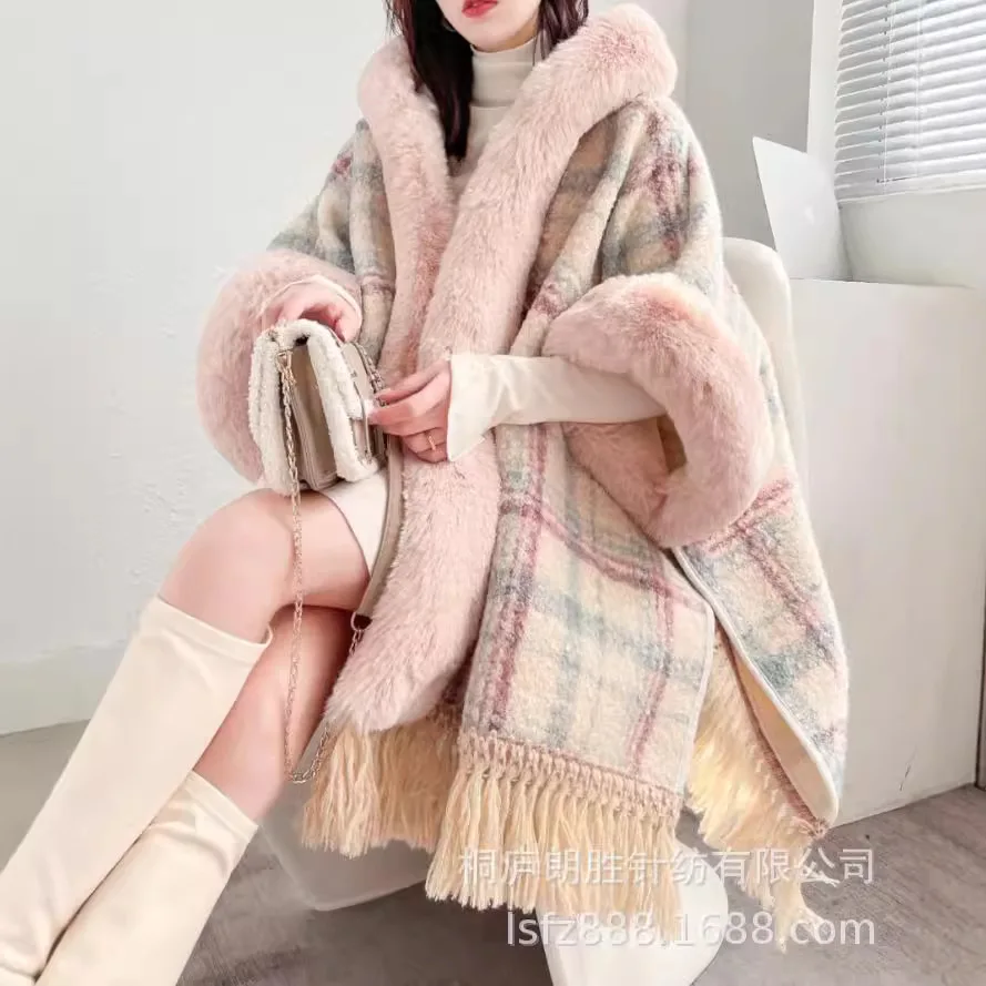 Cloak Coats Women Capes Mid Length Coat Jackets Hooded Ponchos Y2k Bat Sleeve Jacket Elegant Open Stitch Autumn Winter
Cloak Coats Women Capes Mid Length Coat Jackets Hooded Ponchos Y2k Bat Sleeve Jacket Elegant Open Stitch Autumn Winter
