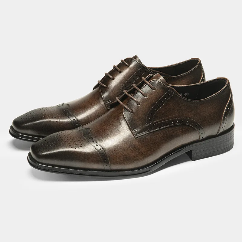 Italian Mens Handmade Formal Shoes Luxury Genuine Leather Quality Comfortable 2026 Autumn British Style Wedding Party Shoes Male
Italian Mens Handmade Formal Shoes Luxury Genuine Leather Quality Comfortable 2026 Autumn British Style Wedding Party Shoes Male