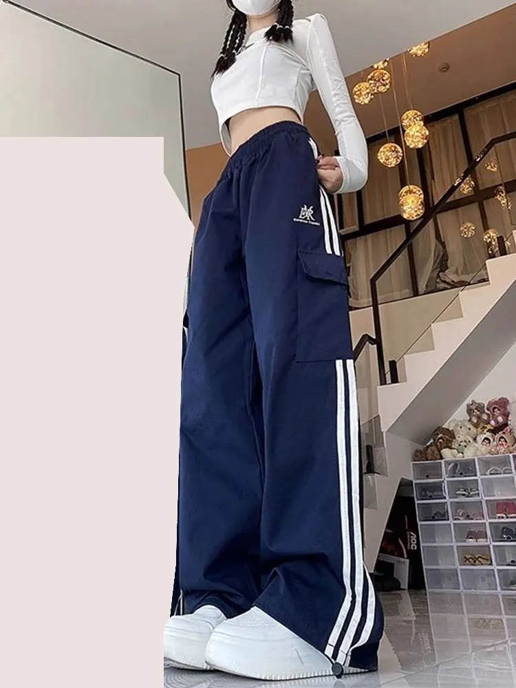 Retro High Street Hiphop Sportswear Pants Women Side Striped Fashion Men's Women's Loose Casual Straight Leg Sports Pants
Retro High Street Hiphop Sportswear Pants Women Side Striped Fashion Men's Women's Loose Casual Straight Leg Sports Pants