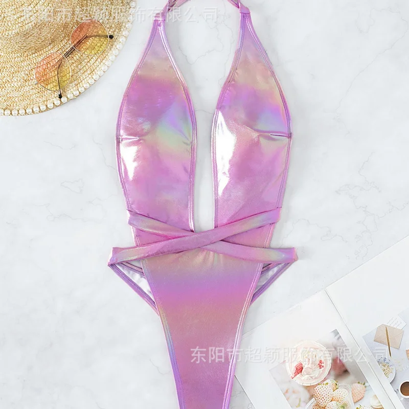 New Sexy One-Piece Bikini Hot Sale Bestseller DeepVBackless Tie Color Block Swimsuit
New Sexy One-Piece Bikini Hot Sale Bestseller DeepVBackless Tie Color Block Swimsuit
