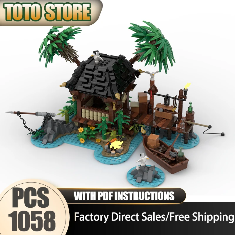 Pirate Fortress Model Moc Building Blocks A Pirate's Getaway Model Technology Bricks Assembly Holiday Construstion Gifts Toy
Pirate Fortress Model Moc Building Blocks A Pirate's Getaway Model Technology Bricks Assembly Holiday Construstion Gifts Toy