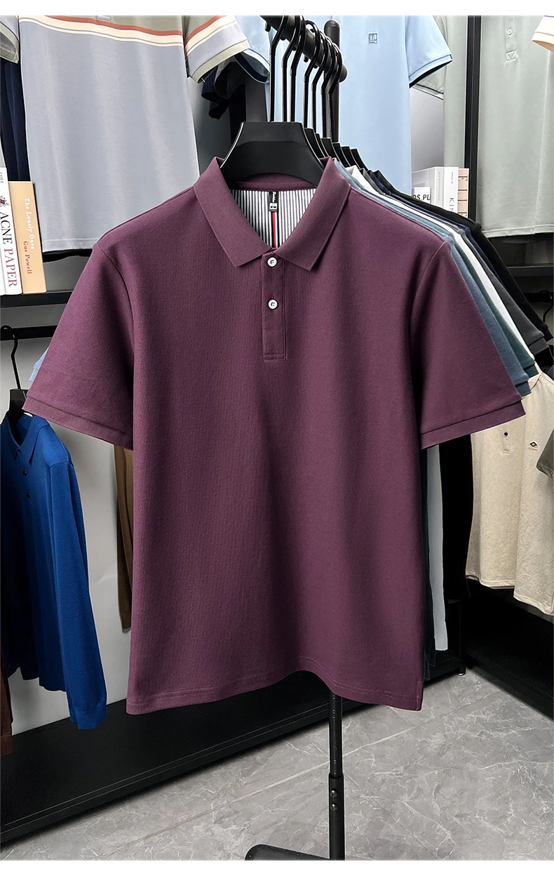 100% cotton men's luxury short sleeve polo shirt fashion solid color casual business summer soft breathable high-quality T-shirt
100% cotton men's luxury short sleeve polo shirt fashion solid color casual business summer soft breathable high-quality T-shirt
