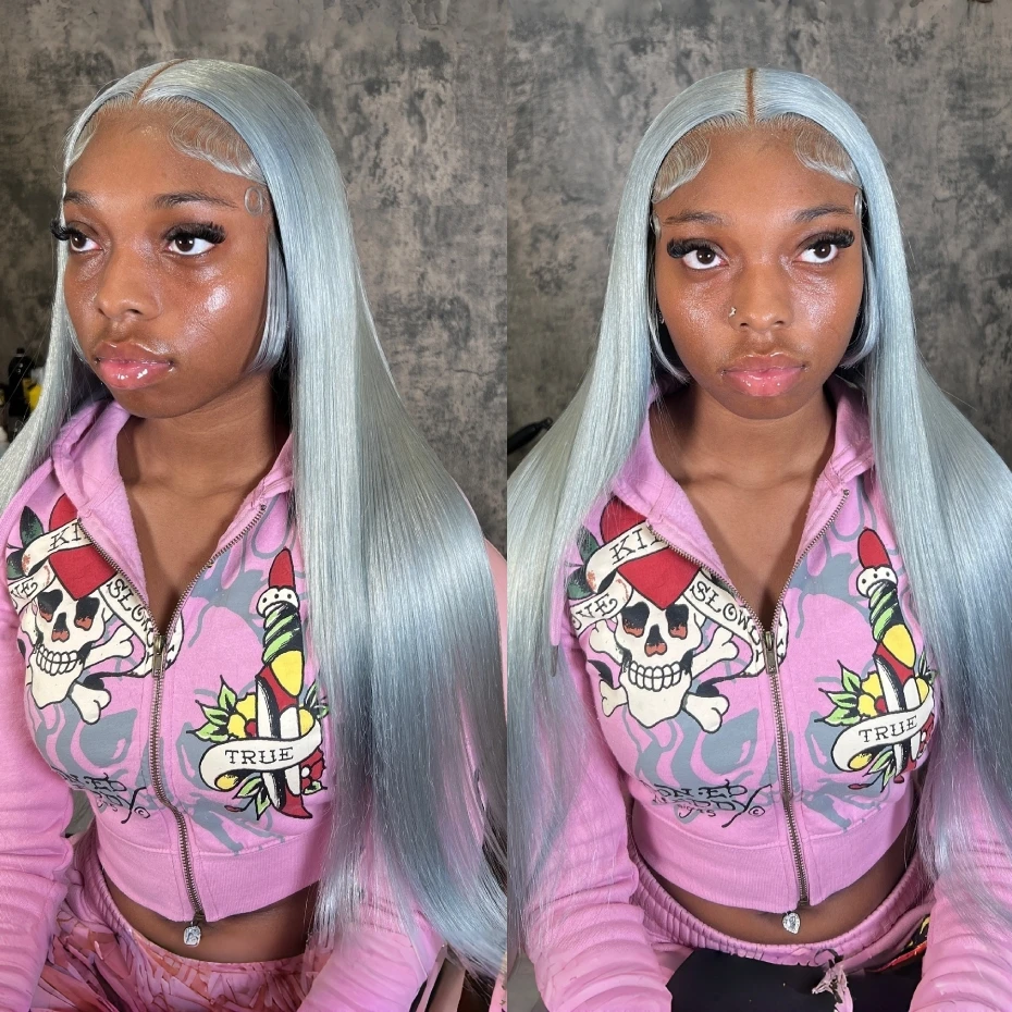 Silver Grey Bone Straight 13x6 Lace Front Human Hair Wigs For Women Preplucked Hd Transparent Lace Front Wig Remy Brazilian Hair
Silver Grey Bone Straight 13x6 Lace Front Human Hair Wigs For Women Preplucked Hd Transparent Lace Front Wig Remy Brazilian Hair